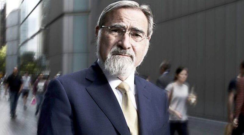 Jonathan Sacks, ex-rabino-chefe, morre aos 72 anos