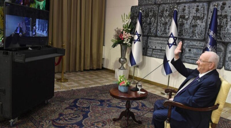 Presidente Rivlin Israel medalha