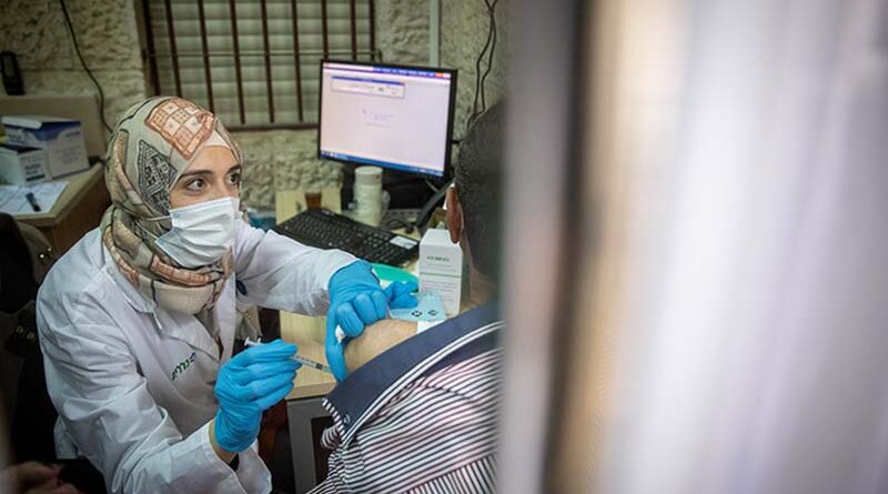 responsável por fornecer vacina aos palestinos