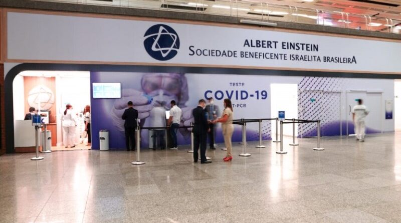 Einstein faz testes de Covid no Aeroporto do Rio