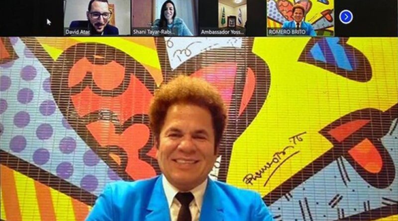 Romero Britto recebe a medalha