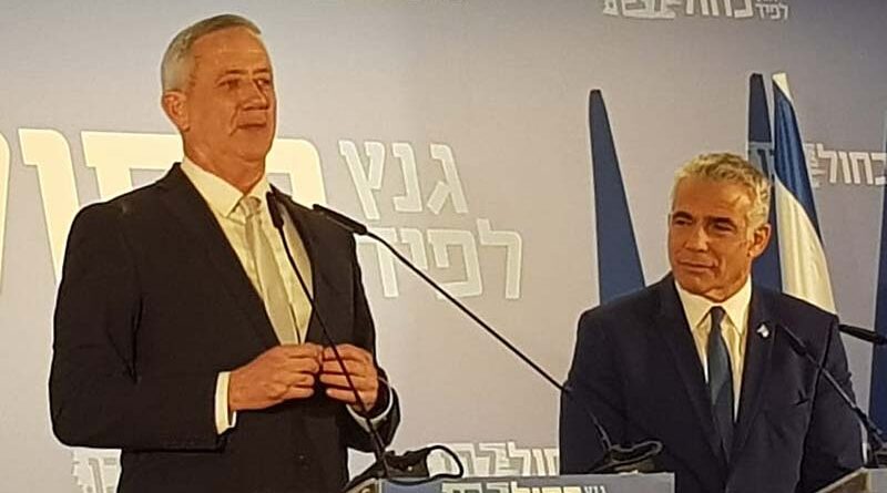 Lapid e Gantz discutem governo