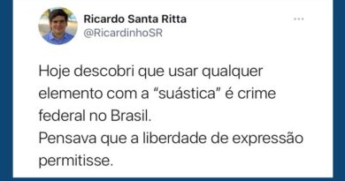 Político apoiar símbolo nazista