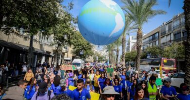 marcha do clima de Tel Aviv