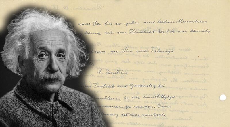 Carta de Einstein revela antissemitismo