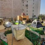 acampamento de luxo no centro de Jerusalém