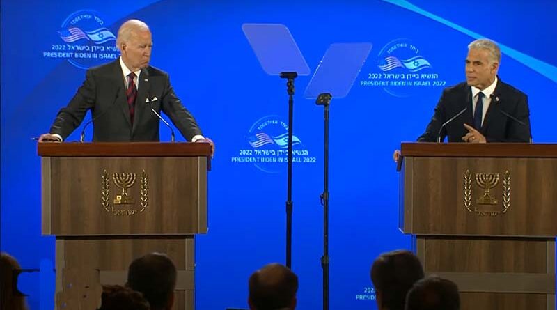 Lapid e Biden discordam sobre o Irã