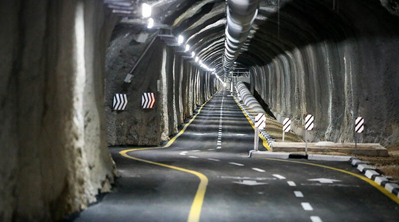 O quinto maior túnel para bicicletas
