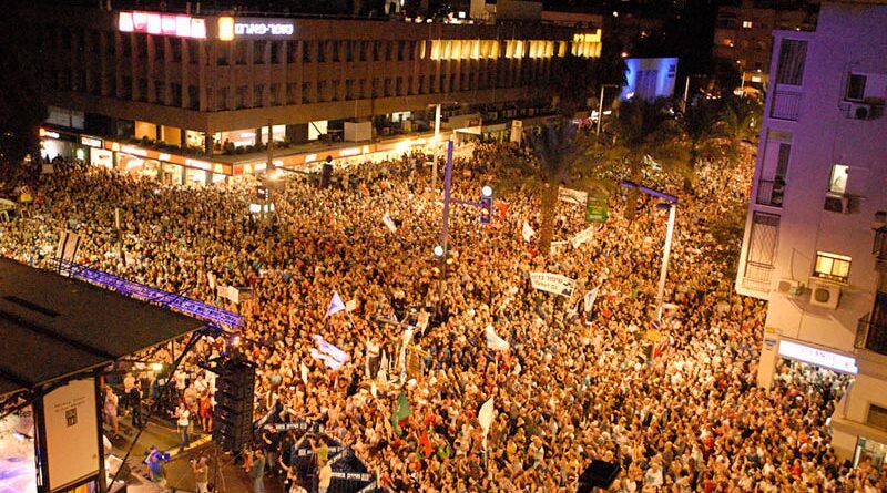 Grande manifestação antes da greve