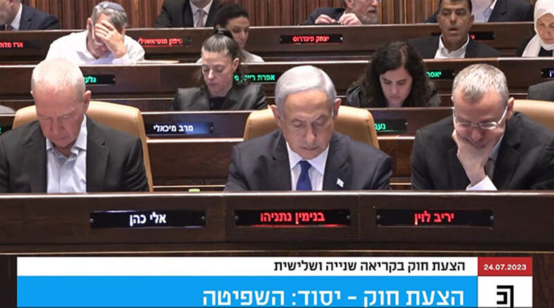 Knesset aprova lei de razoabilidade