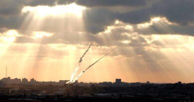 Ataque intenso de foguetes do Hamas
