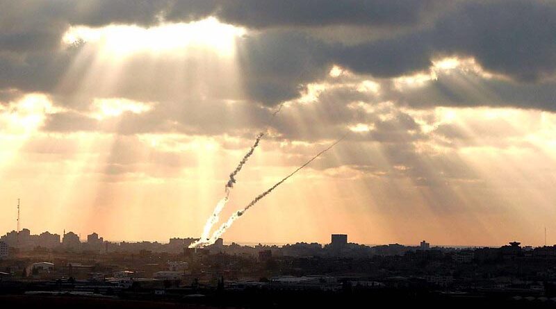 Ataque intenso de foguetes do Hamas