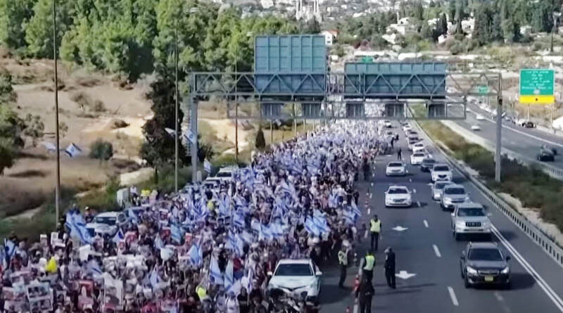 Marcha das famílias dos reféns