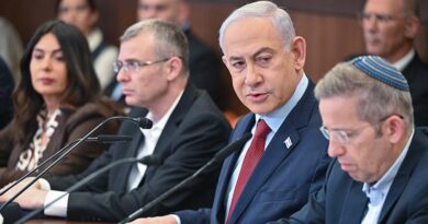 Declaração de Netanyahu na reunião de gabinete