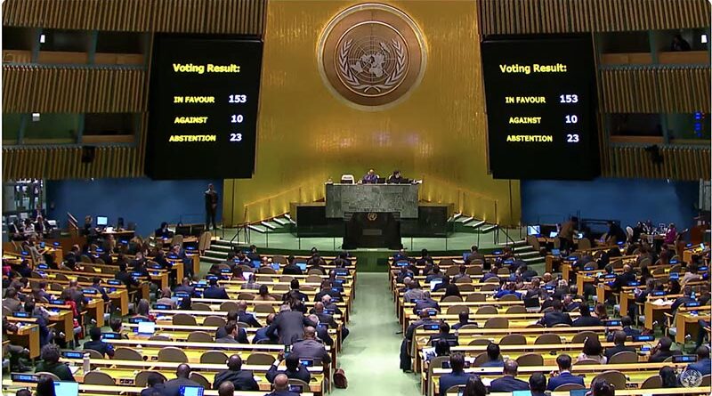 Assembleia Geral da ONU aprova