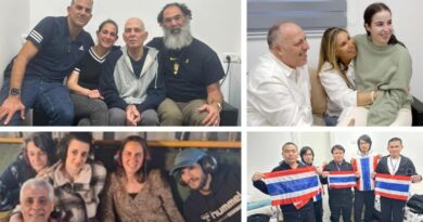 Reféns libertados encontram familiares