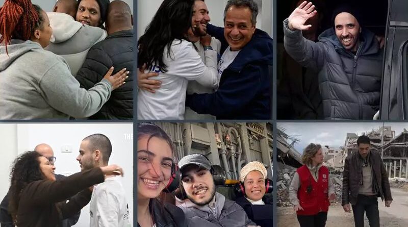 Ex-reféns se reencontram com suas famílias