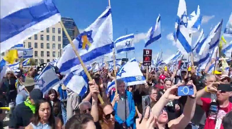 Manifestações contra o governo em Jerusalém