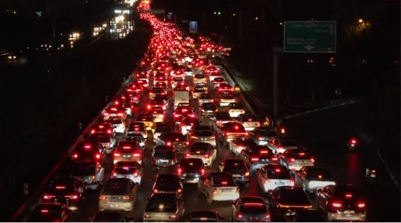 Êxodo de Teerã: caos nas estradas