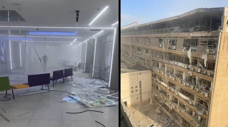 Mísseis iranianos atingem hospital Soroka