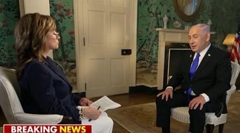 Netanyahu fala da cooperação com os EUA à TV americana