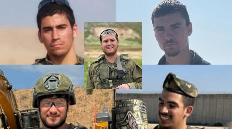 Emboscada no norte de Gaza deixa cinco soldados mortos
