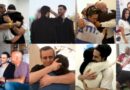 O reencontro emocionante dos reféns com as famílias