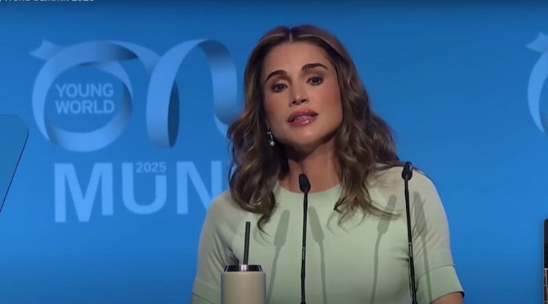 Rainha da Jordânia compara Israel à Alemanha nazista