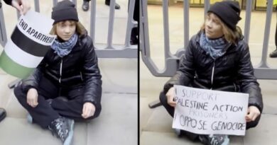 Greta presa em Londres em protesto pró-Palestina