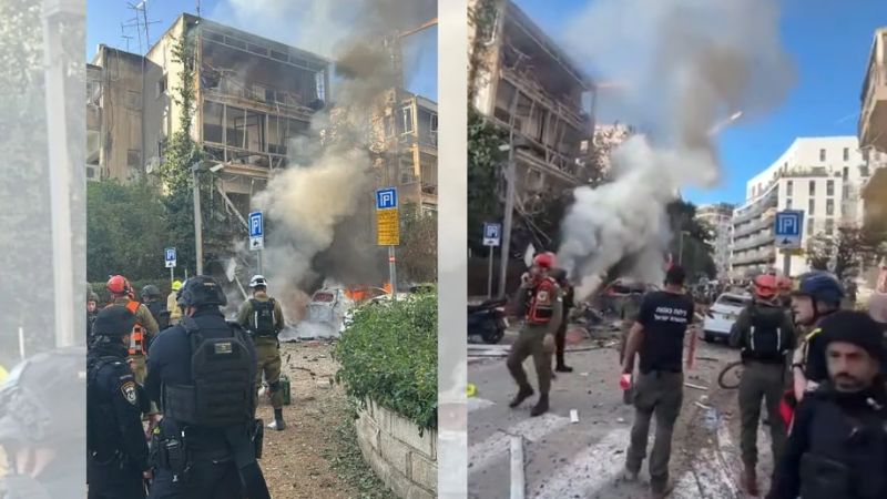 Ataque a Tel Aviv: seis feridos e grande destruição