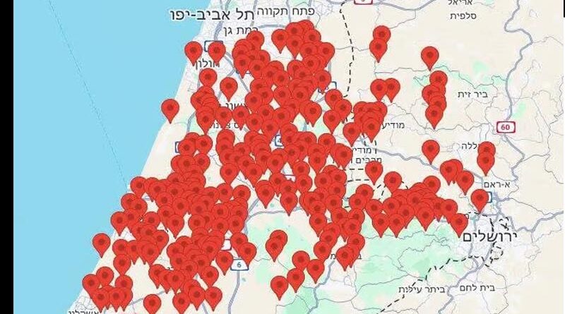 Sirenes soam em Israel com ataques do Irã e Líbano